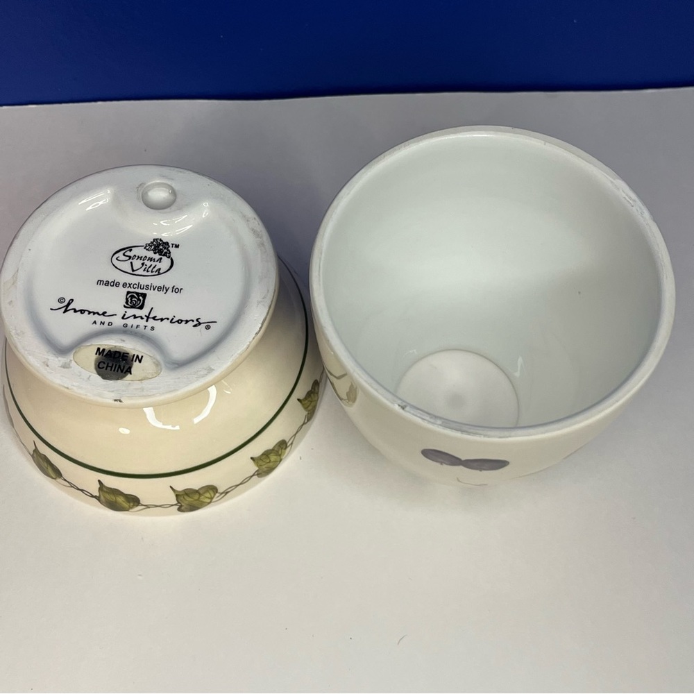 VINTAGE HOME INTERIORS "SONOMA VILLA"  2-PIECE FAIRY LAMP FRUIT & LEAVES DESIGN - Picture 8 of 14